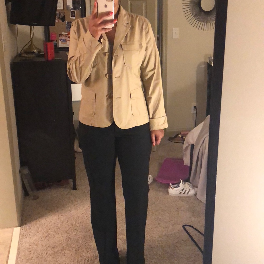 Talbots tan blazer